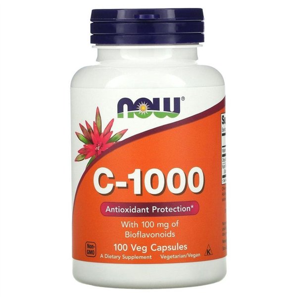 Vitamin C-1000 with 100mg Bioflavonoids - 100 vcaps
