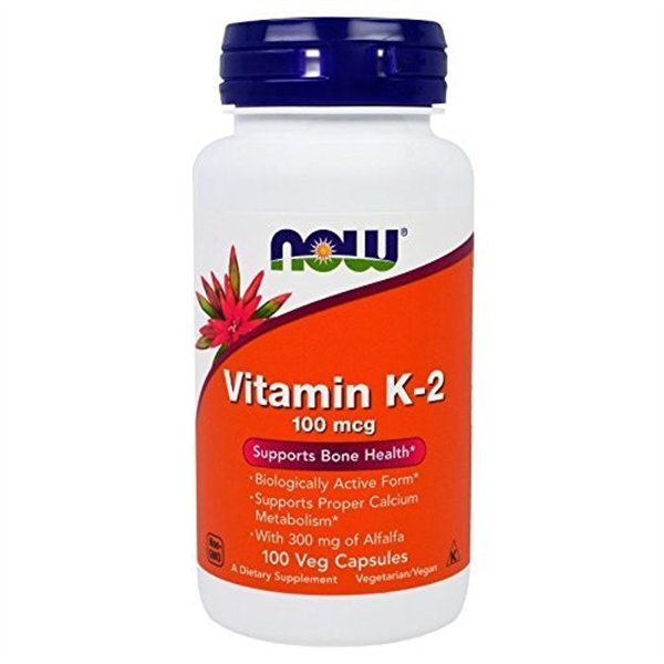 K-2 vitamīns, 100 mcg - 100 v kapsulas