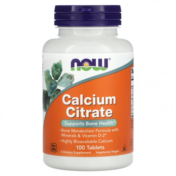 Calcium Citrate with Minerals & Vitamin D-2 - 100 tabs