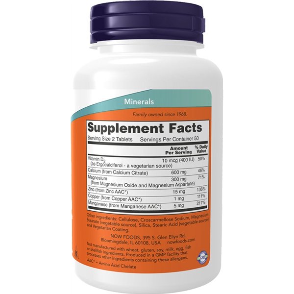 Calcium Citrate with Minerals & Vitamin D-2 - 250 tabs