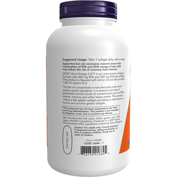 Ultra Omega 3-D с витамином D-3 - 90 мягких капсул