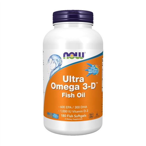 Ultra Omega 3-D su vitaminu D-3 - 180 minkštųjų kapsulių