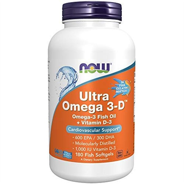 Ultra Omega 3-D с витамином D-3 - 180 мягких капсул
