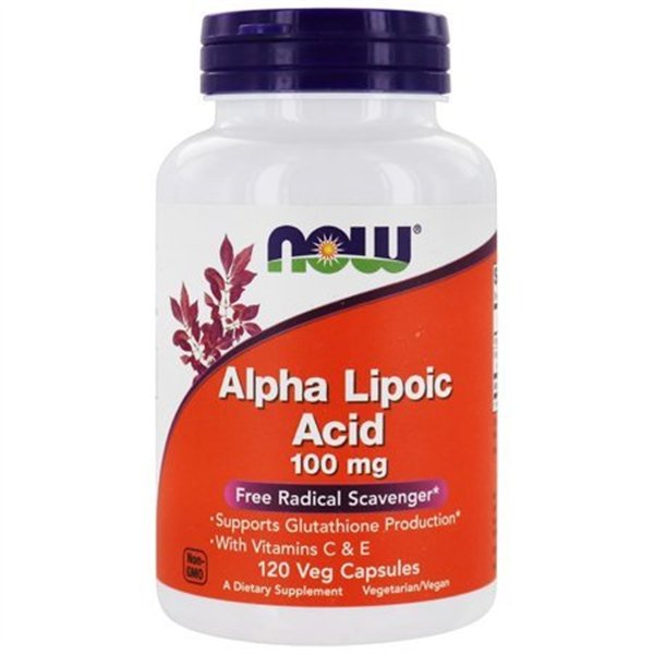 Alfa lipoinė rūgštis su vitaminais C ir E, 100 mg - 120 v kapsulių