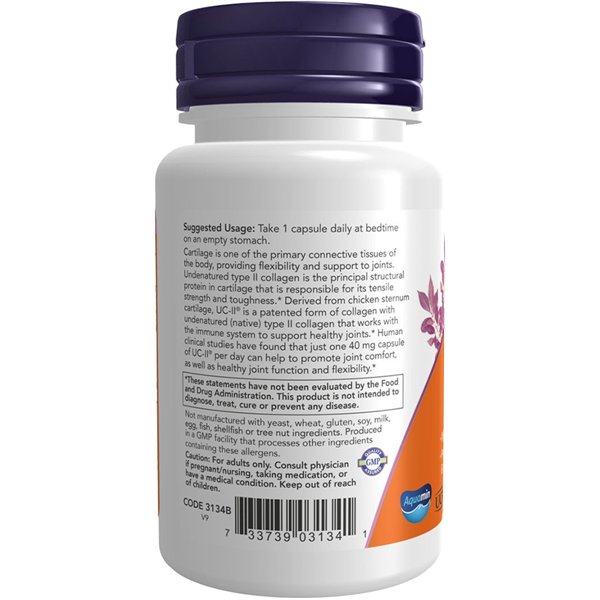 UC-II Undenatured Type II Collagen - 60 caps