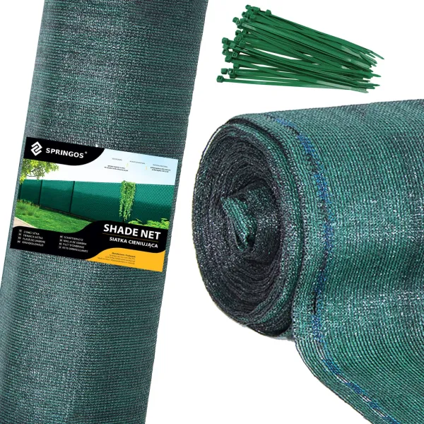 Затеняющая сетка Springos SN0045 140г/м2 1,5х10м зеленая
