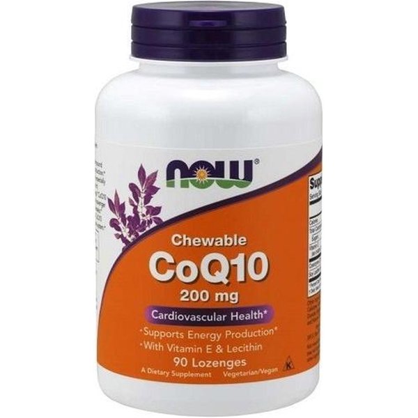 Kofermentas Q10 su lecitinu ir vitaminu E, 200 mg (kramtomosios) – 90 pastilių