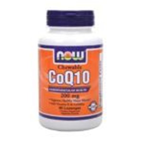 CoQ10 lesitiinillä ja E-vitamiinilla, 200 mg (pureskeltava) - 90 imeskelytablettia