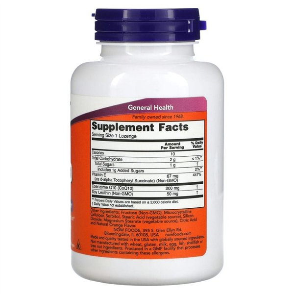 Kofermentas Q10 su lecitinu ir vitaminu E, 200 mg (kramtomosios) – 90 pastilių