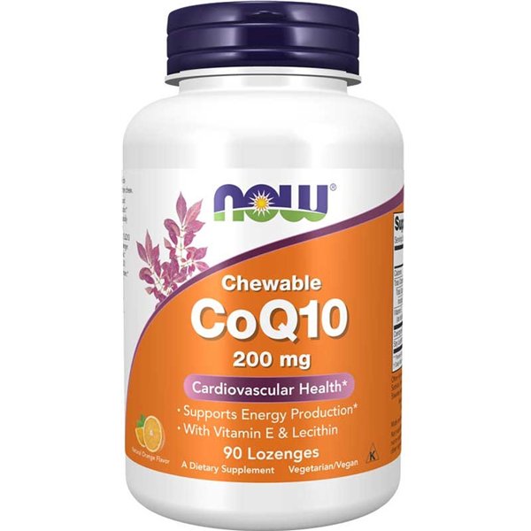 CoQ10 lesitiinillä ja E-vitamiinilla, 200 mg (pureskeltava) - 90 imeskelytablettia