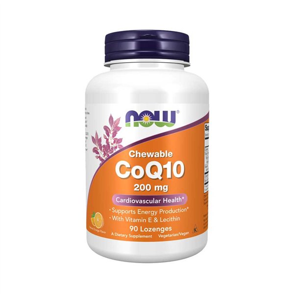 CoQ10 lesitiinillä ja E-vitamiinilla, 200 mg (pureskeltava) - 90 imeskelytablettia