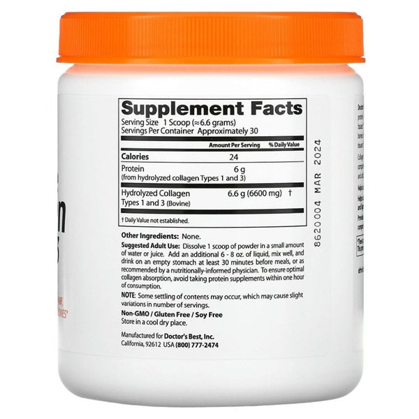 Puhdas kollageeni tyypit 1 ja 3, jauhe - 200 g