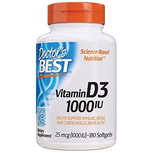 Vitamin D3, 1000 IU - 180 softgels