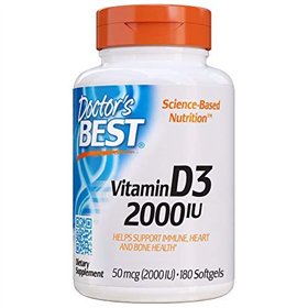 Vitamin D3, 2000 IU - 180 softgels