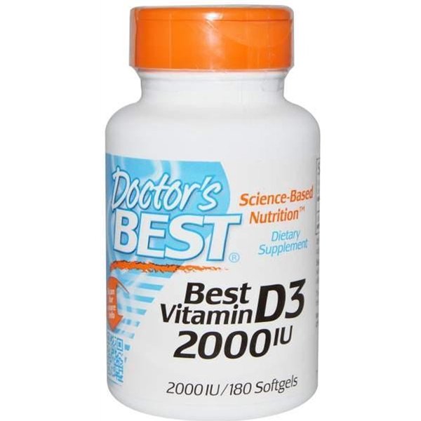 Vitamin D3, 2000 IU - 180 softgels