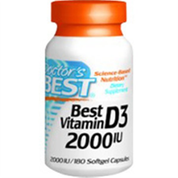 Vitamin D3, 2000 IU - 180 softgels