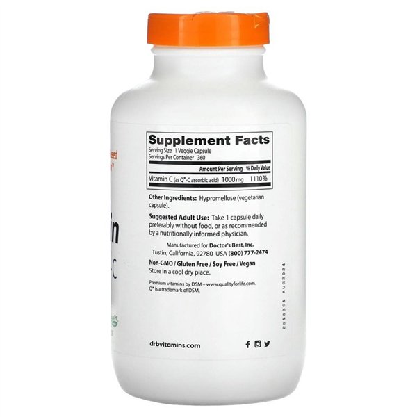 Vitamin C with Q-C, 1000mg - 360 vcaps