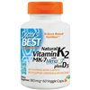 Natūralus vitaminas K2 MK7 su MenaQ7 ir D3, 180 mcg - 60 v kapsulių