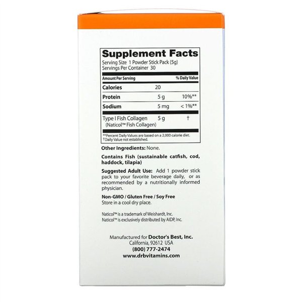 Рыбий коллаген с Naticol Fish Collagen - 30 пакетиков