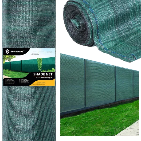 Varjostinverkko Springos SN0047 140g/m2 1x25m vihreä