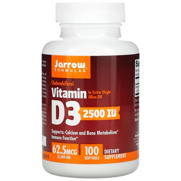 Vitamin D3, 2500 IU - 100 softgels