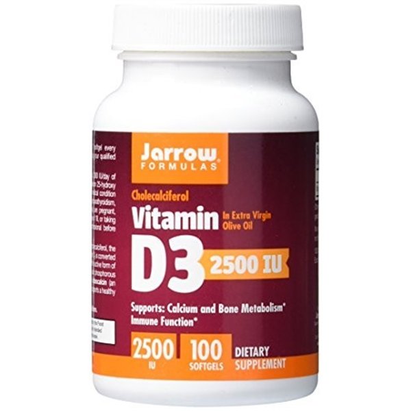 Vitamin D3, 2500 IU - 100 softgels