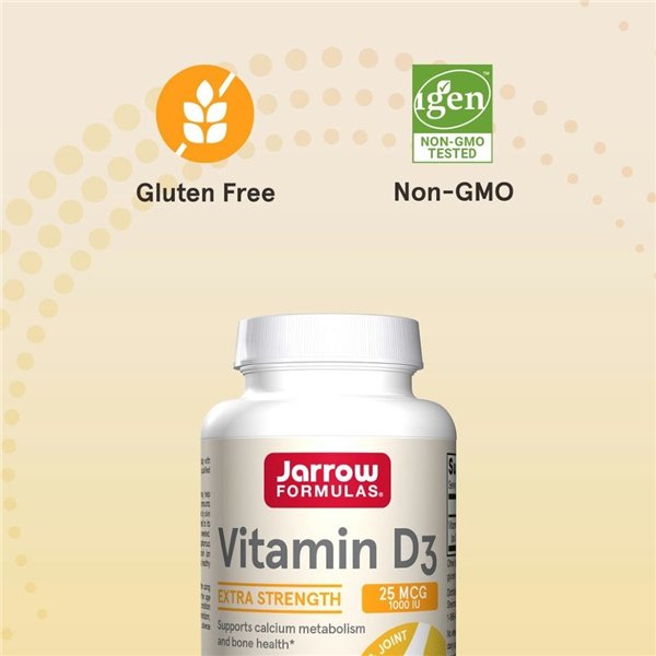 D3 vitamīns, 25 mcg - 200 mīkstās kapsulas