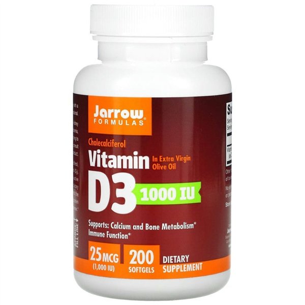 Vitamin D3, 25mcg - 200 softgels