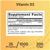 D3 vitamīns, 25 mcg - 200 mīkstās kapsulas