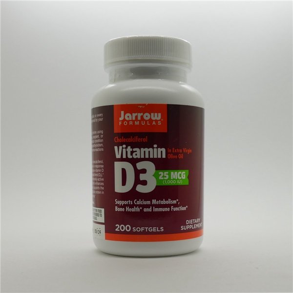 Vitamin D3, 25mcg - 200 softgels
