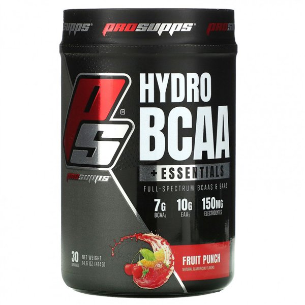 HydroBCAA + Essentials, augļu punšs - 414g