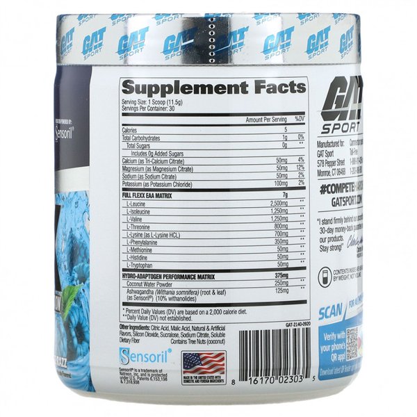 Flexx EAAs + hidratācija, Blue Razz - 345g