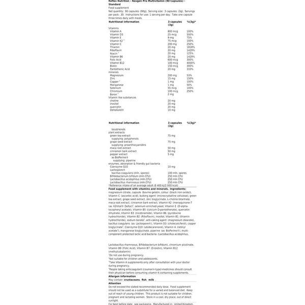 Nexgen Pro sporta multivitamīni - 90 kapsulas