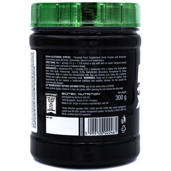 BCAA + Glutamīns XPress, laims - 300g