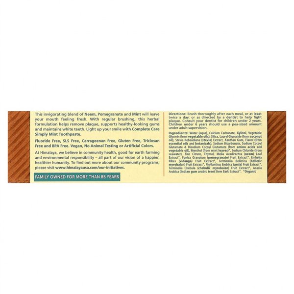 „Complete Care“ dantų pasta, „Simply Mint“ – 150 g