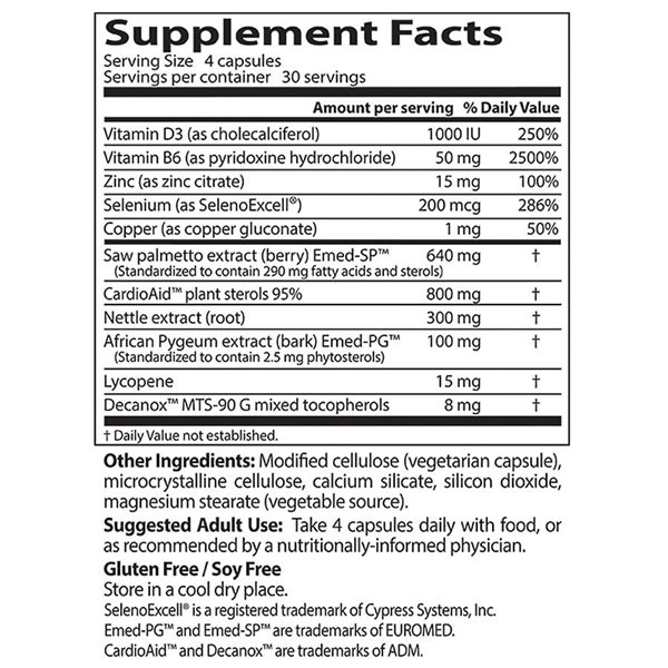 Visaptveroša prostatas formula - 120 v-kapsulas