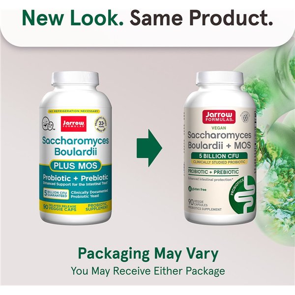 Saccharomyces Boulardii + MOS - 90 v kapsulių