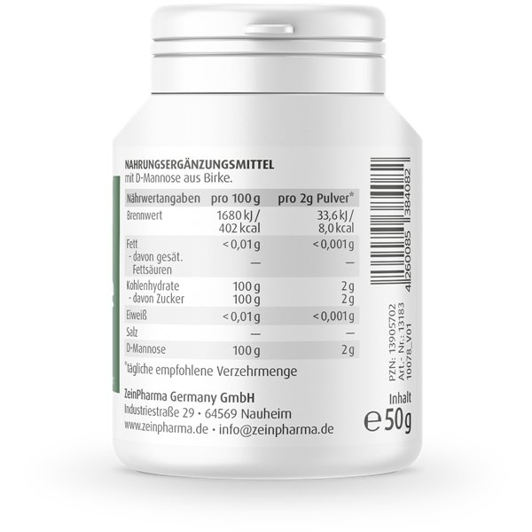Natural D-Mannose Powder - 50g