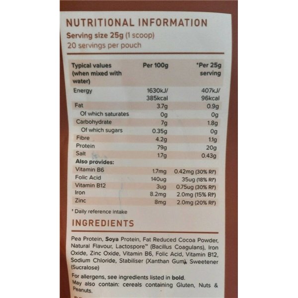 „Smart Protein Plant“, šokoladiniai sausainiai - 500 g