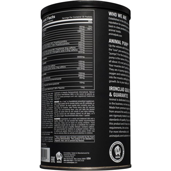 Animal Pump - 30 packs