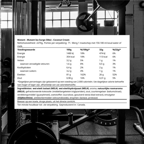 Iso Surge, kookoskerma - 2270g