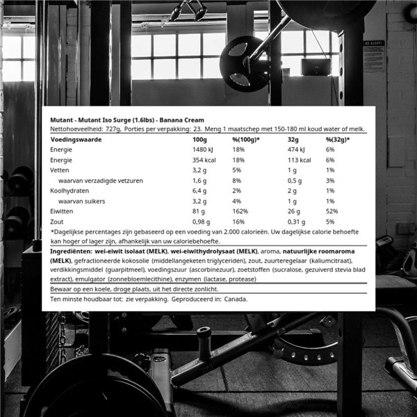 Iso Surge, банановый крем - 727 г
