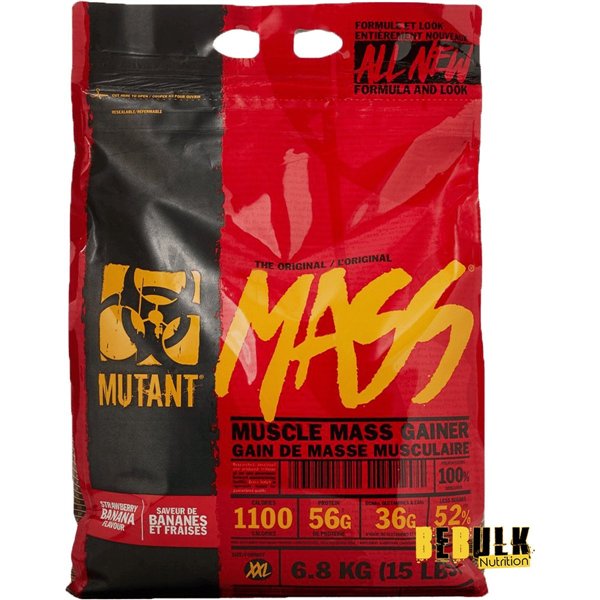 Mutant Mass, braškių ir bananų skonio - 6800 g