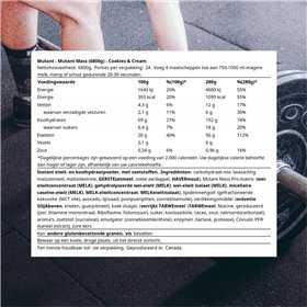 Mutant Mass, sausainiai ir grietinėlė - 6800 g