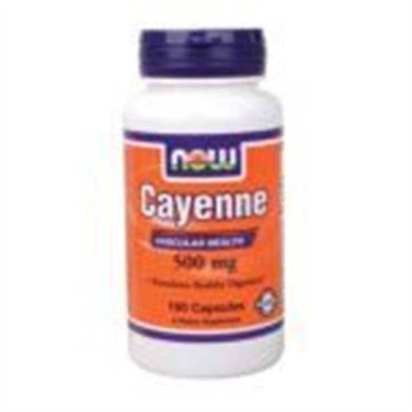 Кайенский перец, 500 мг - 100 растительных капсул
