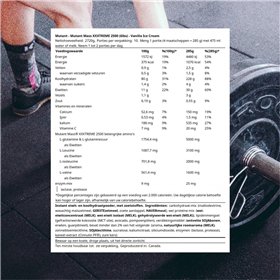 Mutant Mass Extreme 2500, vaniliniai ledai - 2720 g
