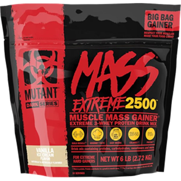 Mutant Mass Extreme 2500, vaniliniai ledai - 2720 g