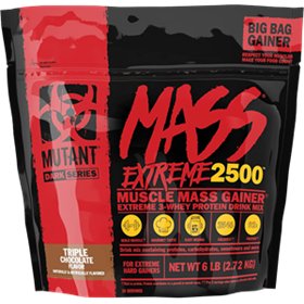 Mutant Mass Extreme 2500, trīskāršā šokolāde - 2720g