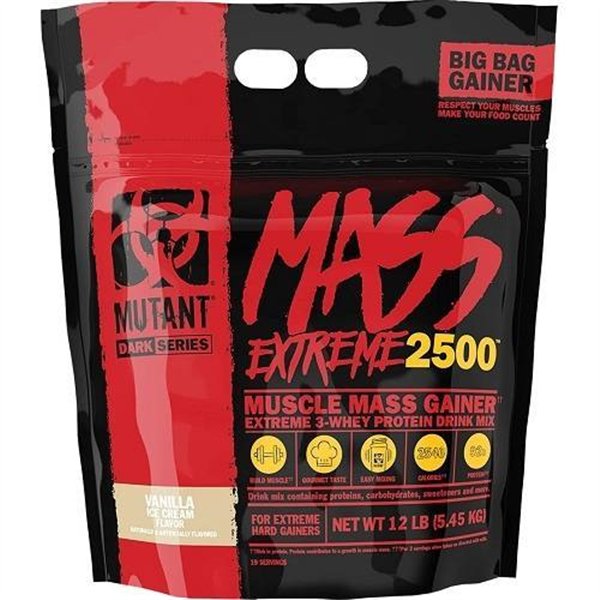Mutant Mass Extreme 2500, vaniliniai ledai - 5450 g