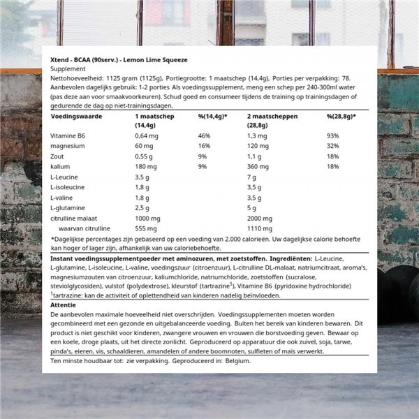 Xtend, citronu-laima sula - 1330g